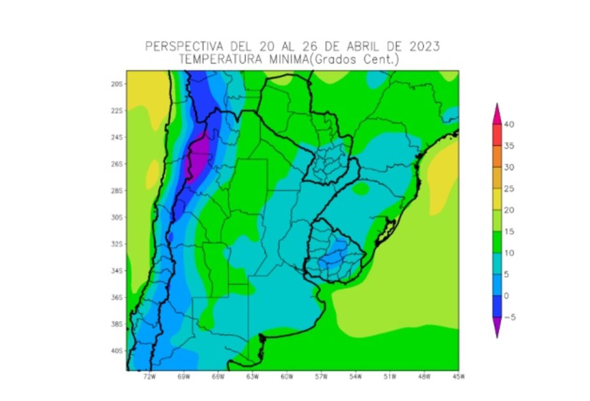 Mapa agroclimático de la Bolsa de Cereales