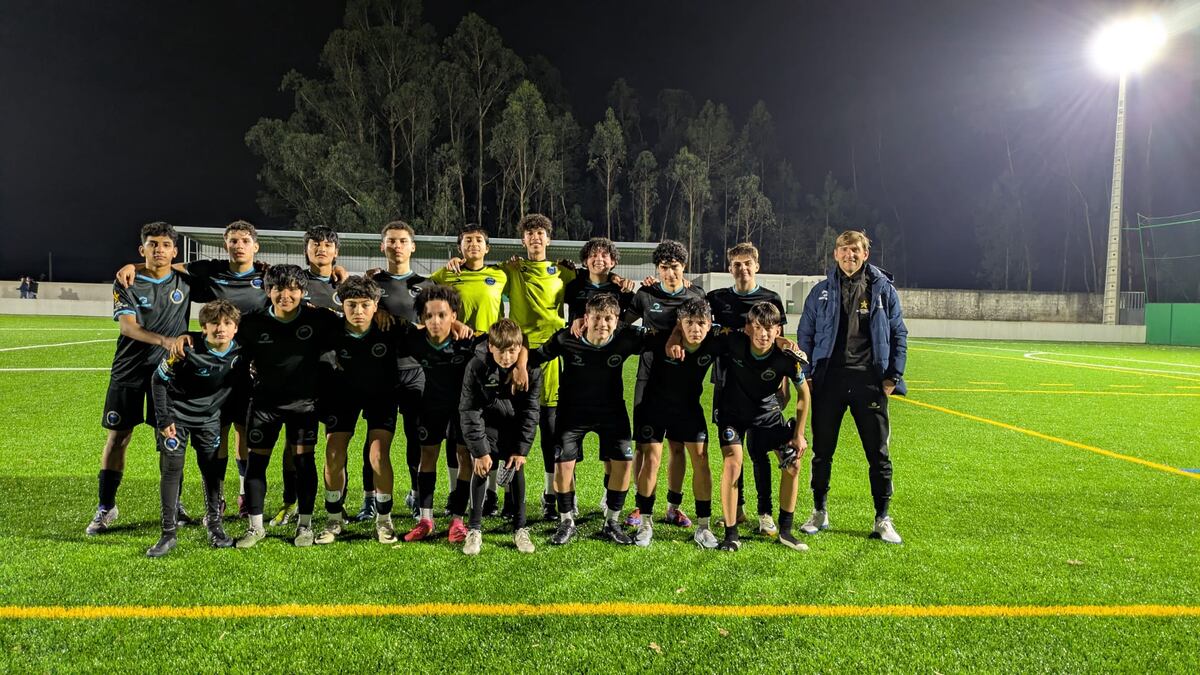 El ex Instituto Rodrigo Cervetti y su academia de fútbol en Portugal, que busca expandirse. (Gentileza).