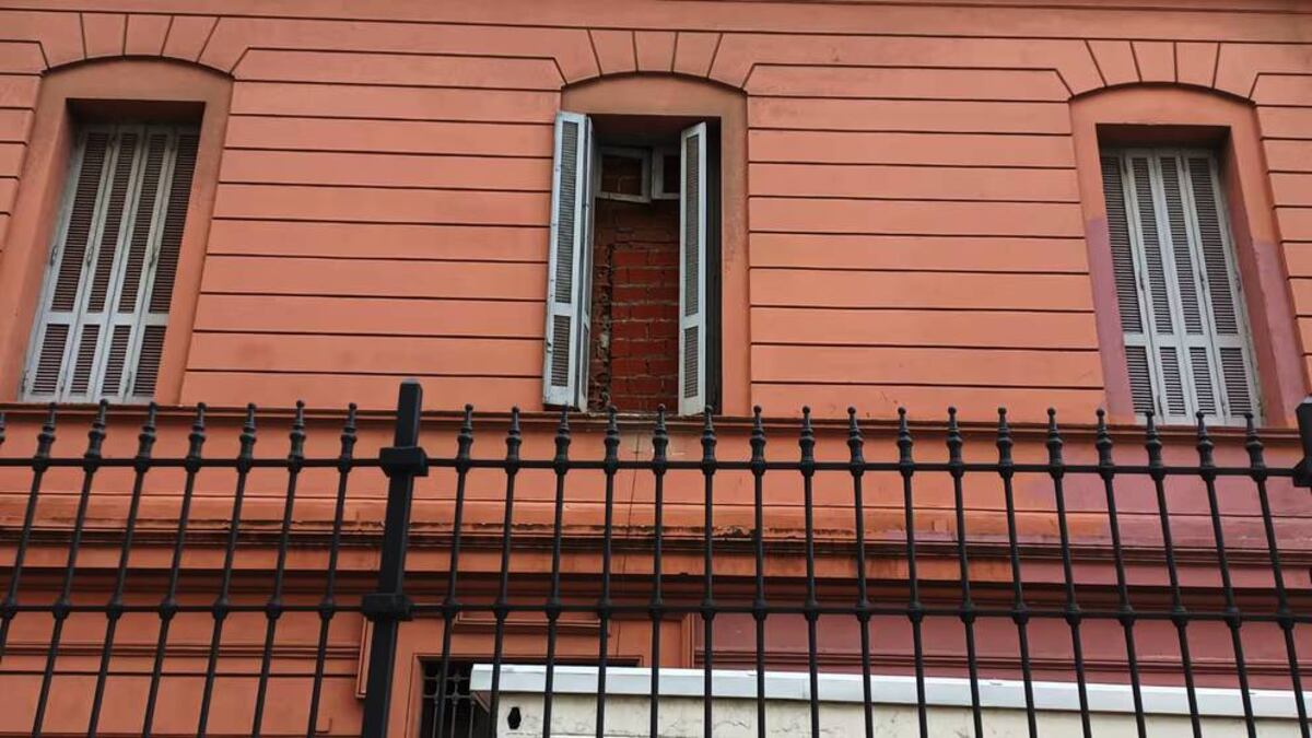 El misterio de la ventana tapiada de Casa Rosada. (Infobae)