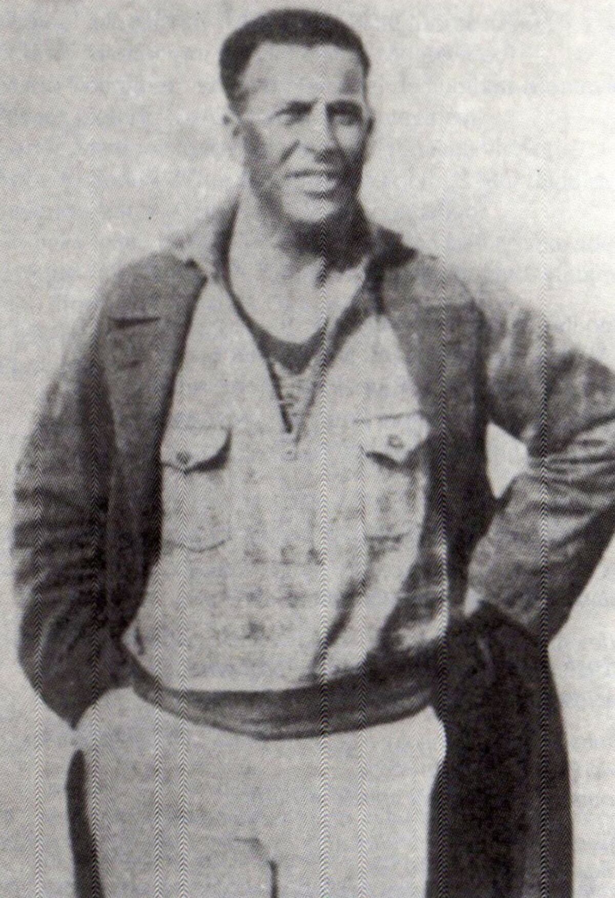 Fotografía de Alberto Suppici, entrenador del seleccionado de Uruguay en el Mundial Brasil '50.