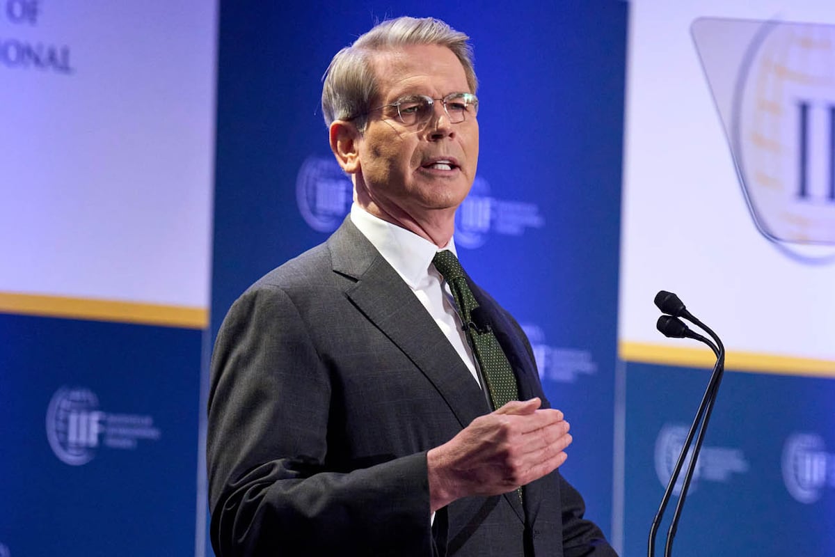 Scott Bessent, secretario del Tesoro de Estados Unidos, en el Finance Global Outlook Forum. (AP Photo / Jacquelyn Martin)