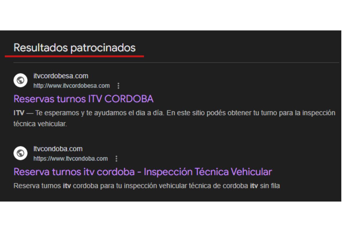 Es falsa la página de la ITV que pide los datos de la tarjeta para pagar el trámite. (La Voz Chequea)