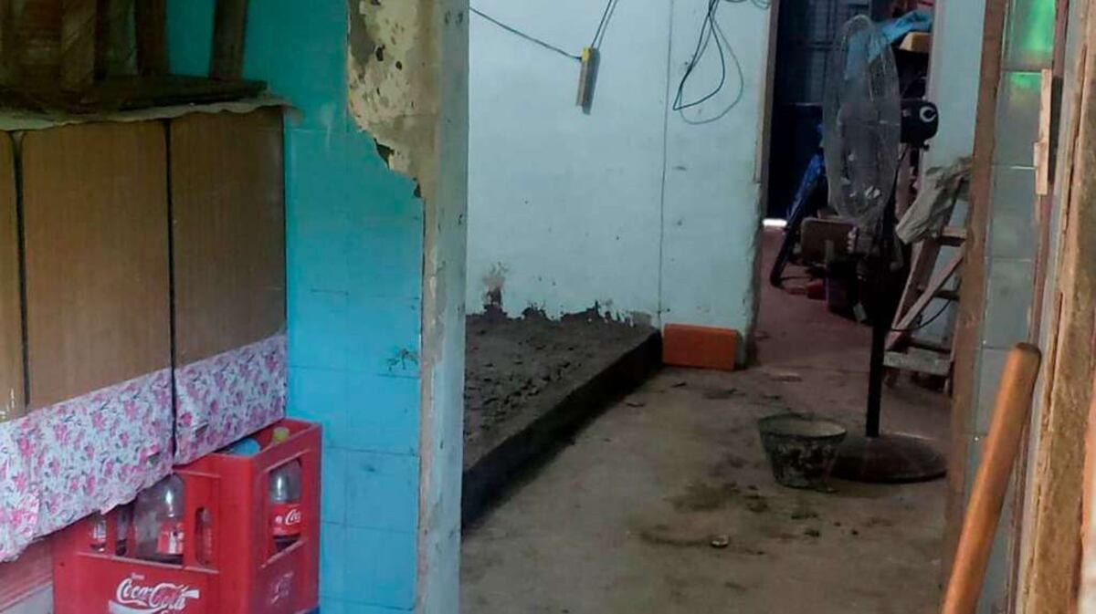 La vivienda donde apareció el cuerpo de Nancy Videla. (TN)