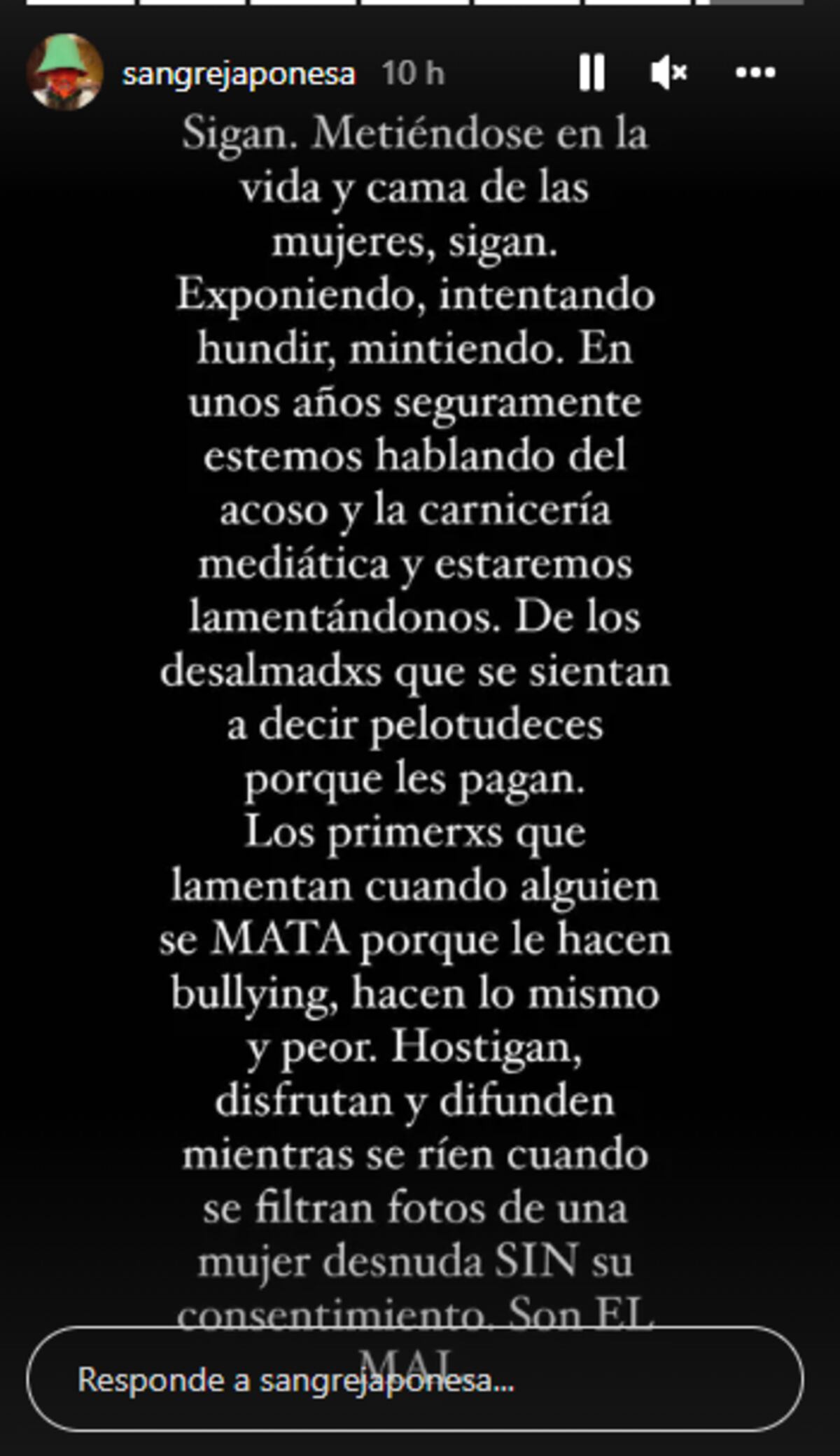 El descargo de la China Suárez en Instagram.