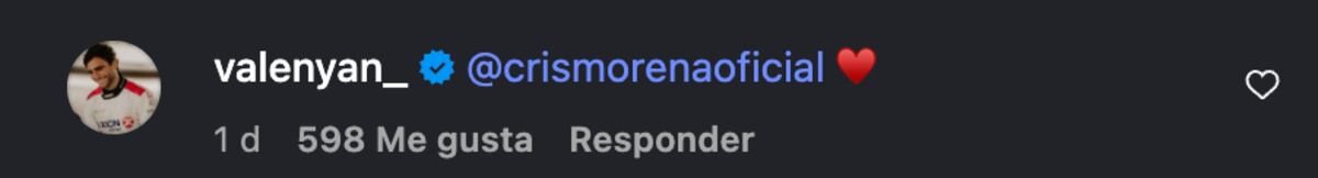 La respuesta de Valen al comentario de su abuela. (Foto: Captura de pantalla)