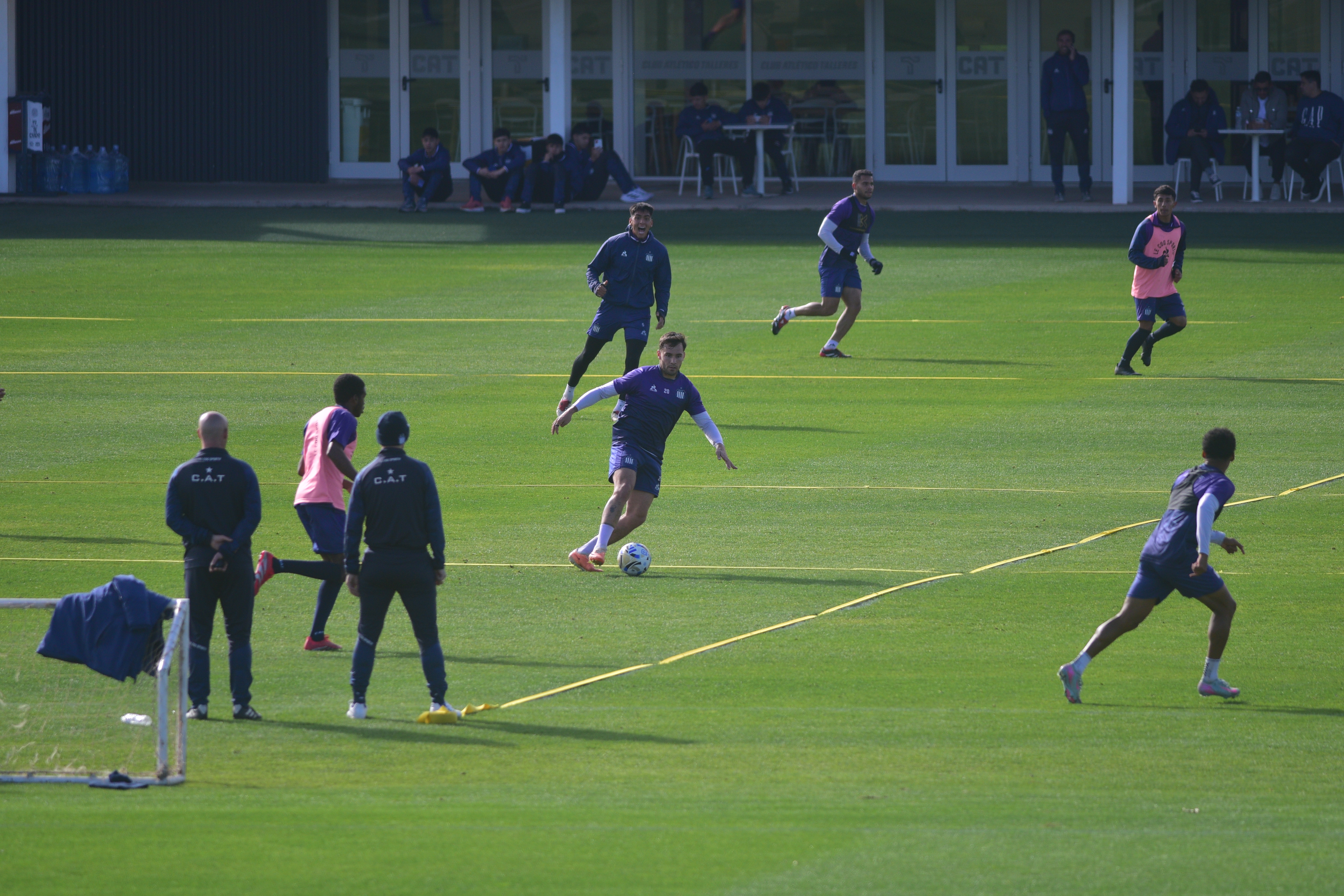 Augusto Schott en el entrenamiento de Talleres en el Card. (Pedro Castillo / La Voz)