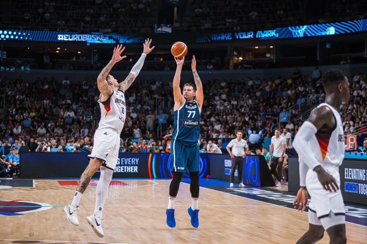 La Eslovenia de Luka Doncic quedó en el camino en los cuartos de final del Eurobasket al caer ante Alemania. (Fiba)