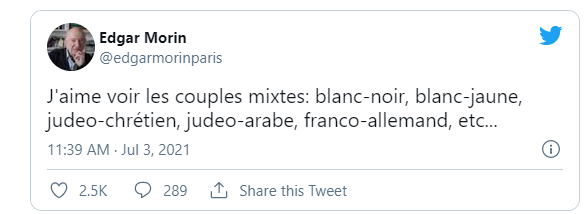 Twitter de Edgar Morin