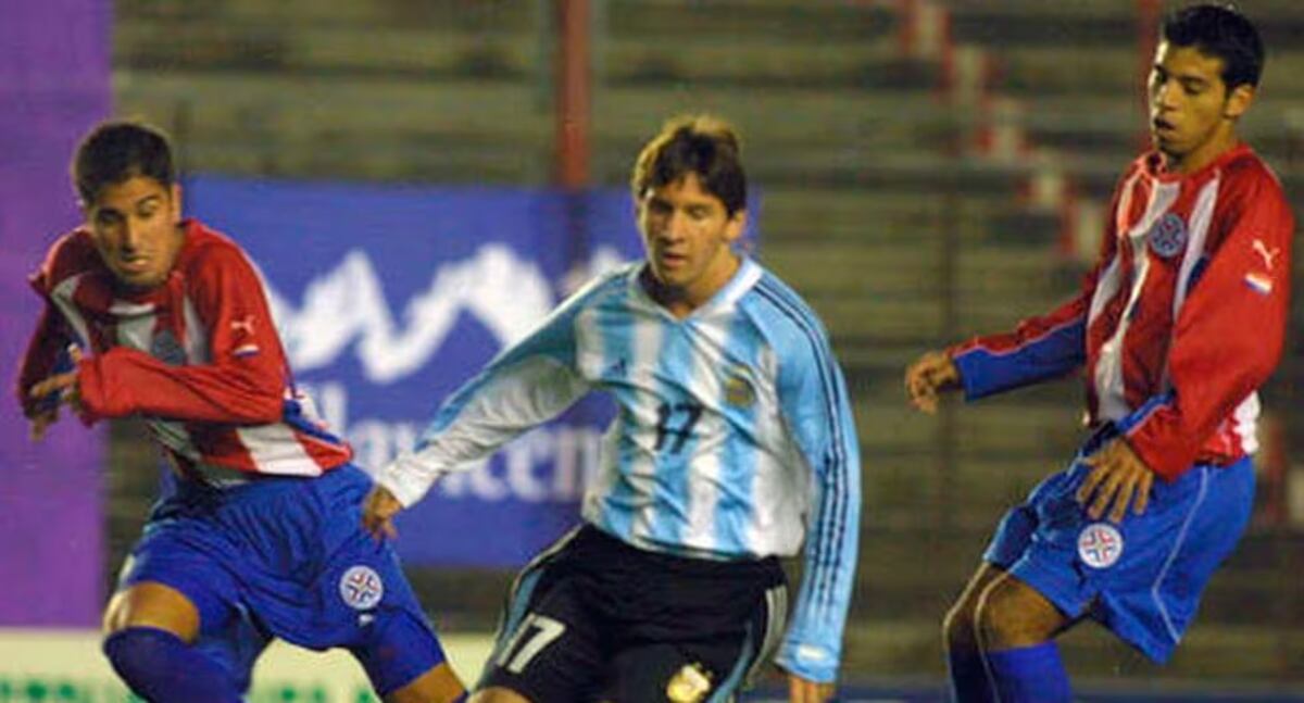 Debut de Messi en la selección mayor. (Web)