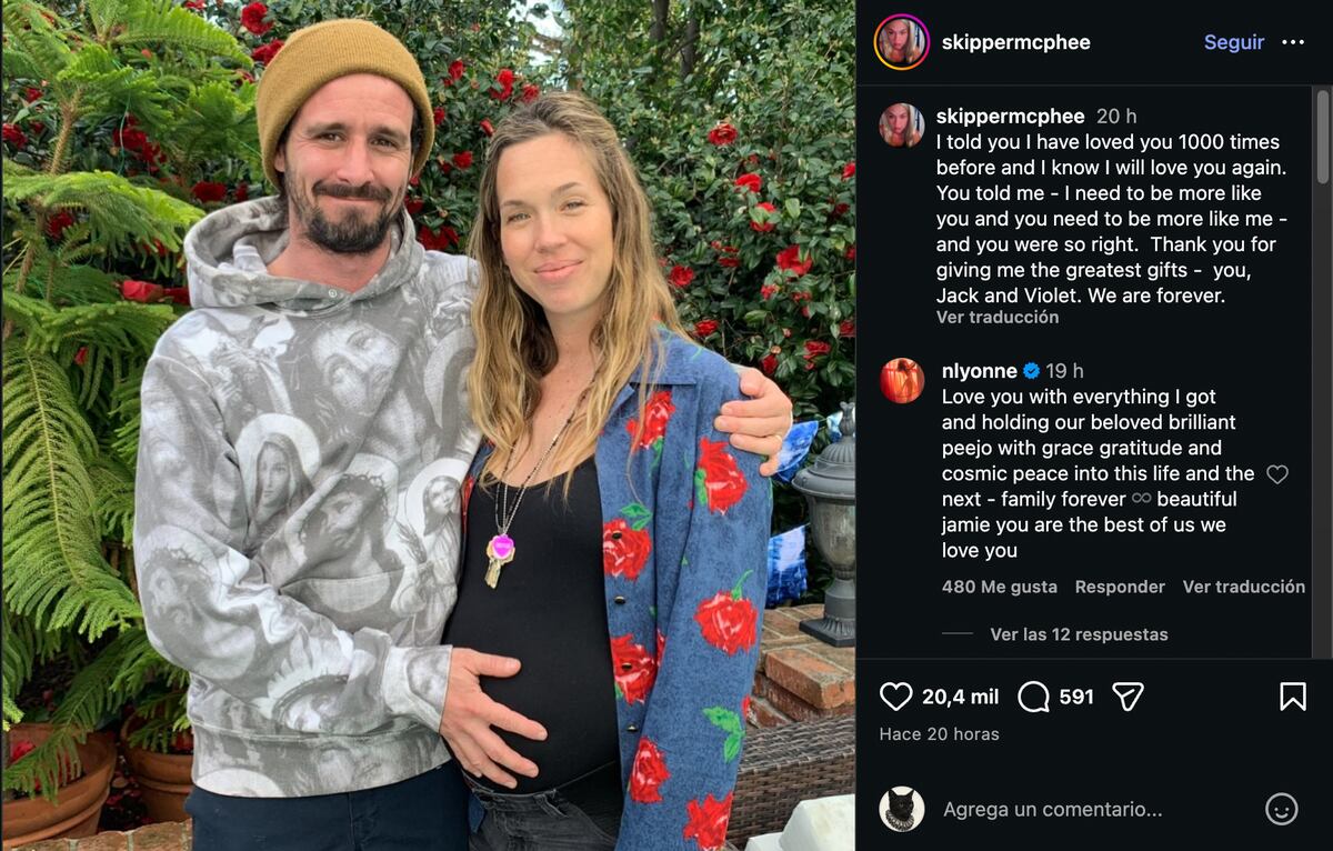 La esposa de James Ransone compartió un sentido mensaje en Instagram tras el fallecimiento del actor. (Foto: captura de pantalla)