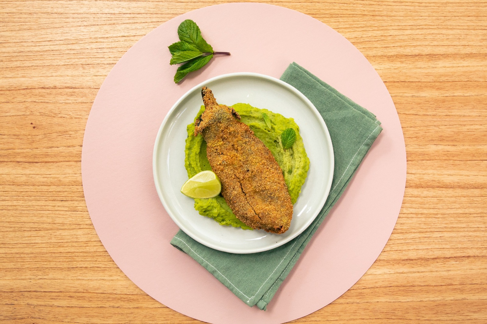 Milanesa de berenjena.