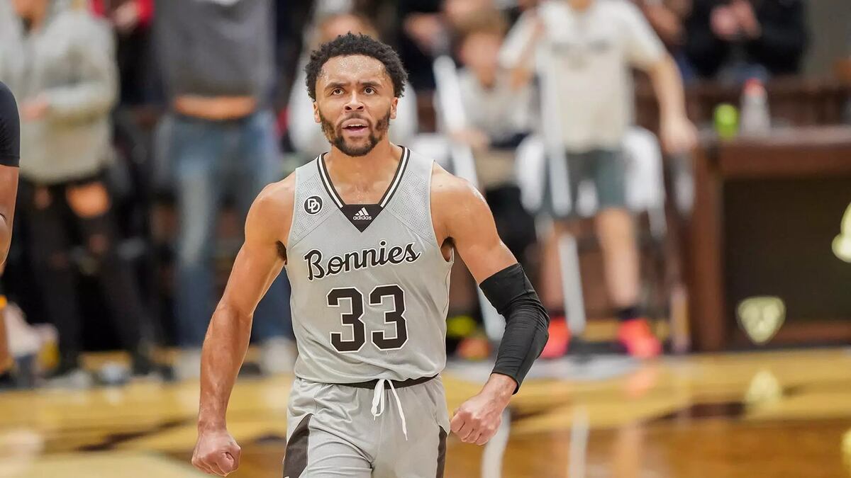 Jalen Adaway, el alero estadounidense que se sumará a Instituto para la próxima temporada de la Liga Nacional y la Champions. (Bonnies)