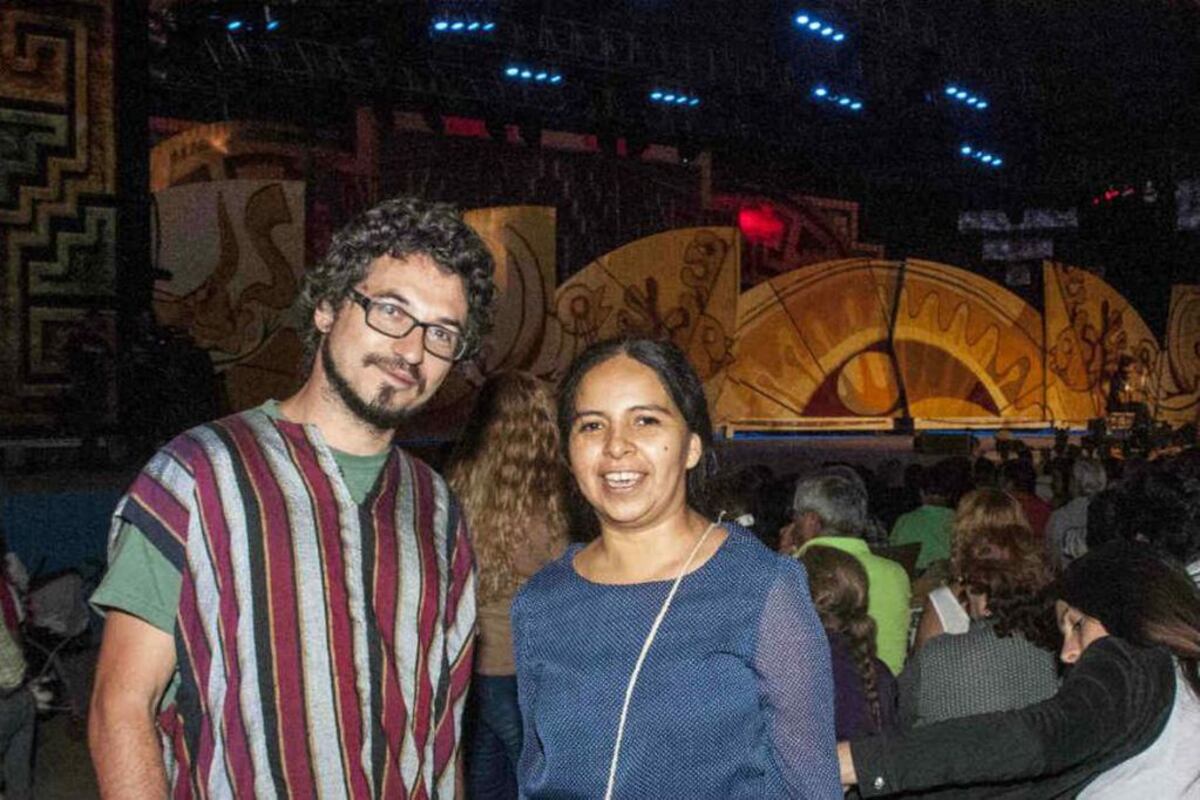 Mariana Carrizo junto a Leo Genovese en 2017, su última presentación en el festival. Foto: La Voz.