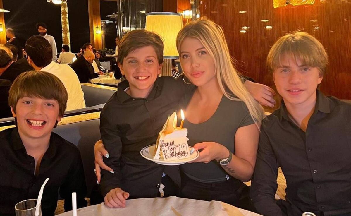 Así está Constantino López, el hijo de Wanda Nara y Maxi López que festejó sus 15 años
