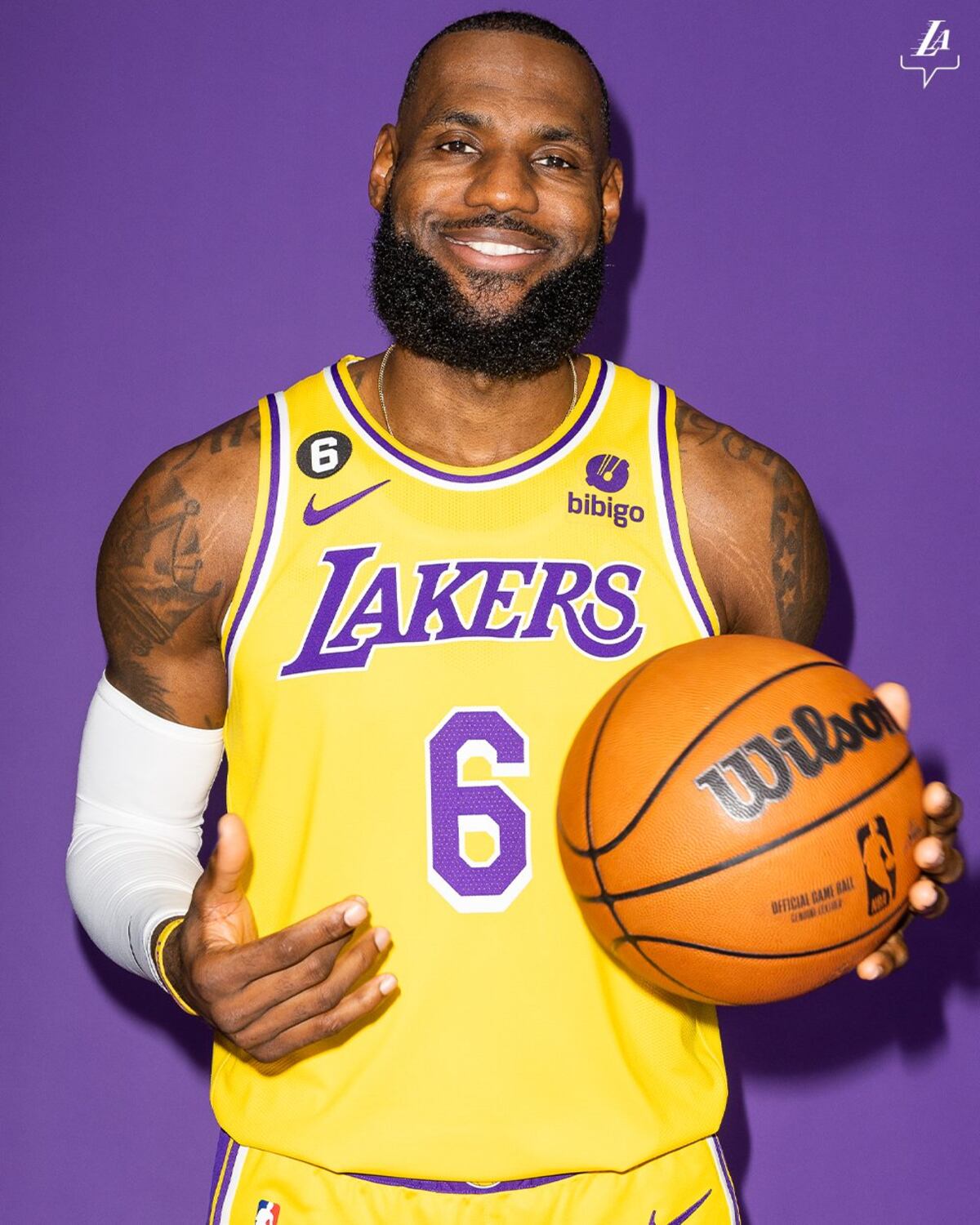 LeBron james iniciará su temporada número 21 en la NBA. Y con objetivos altos. (Prensa Lakers)