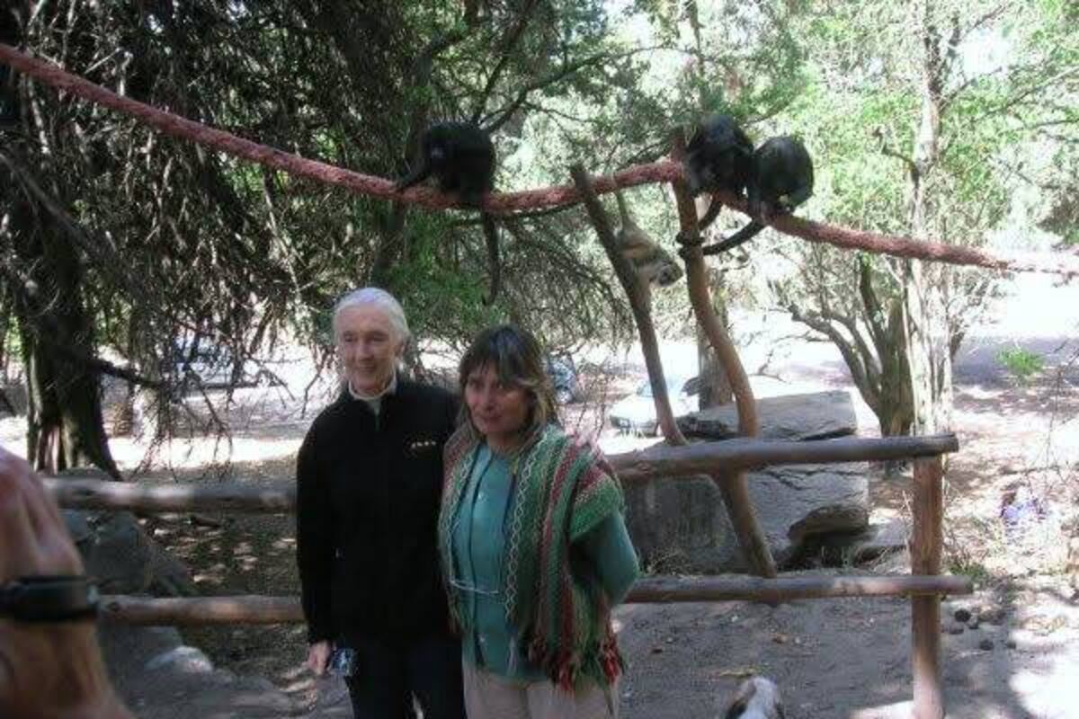 La visita de Jean a la reserva le dio un impulso mayor para la conservación de los monos. (Proyecto Carayá)