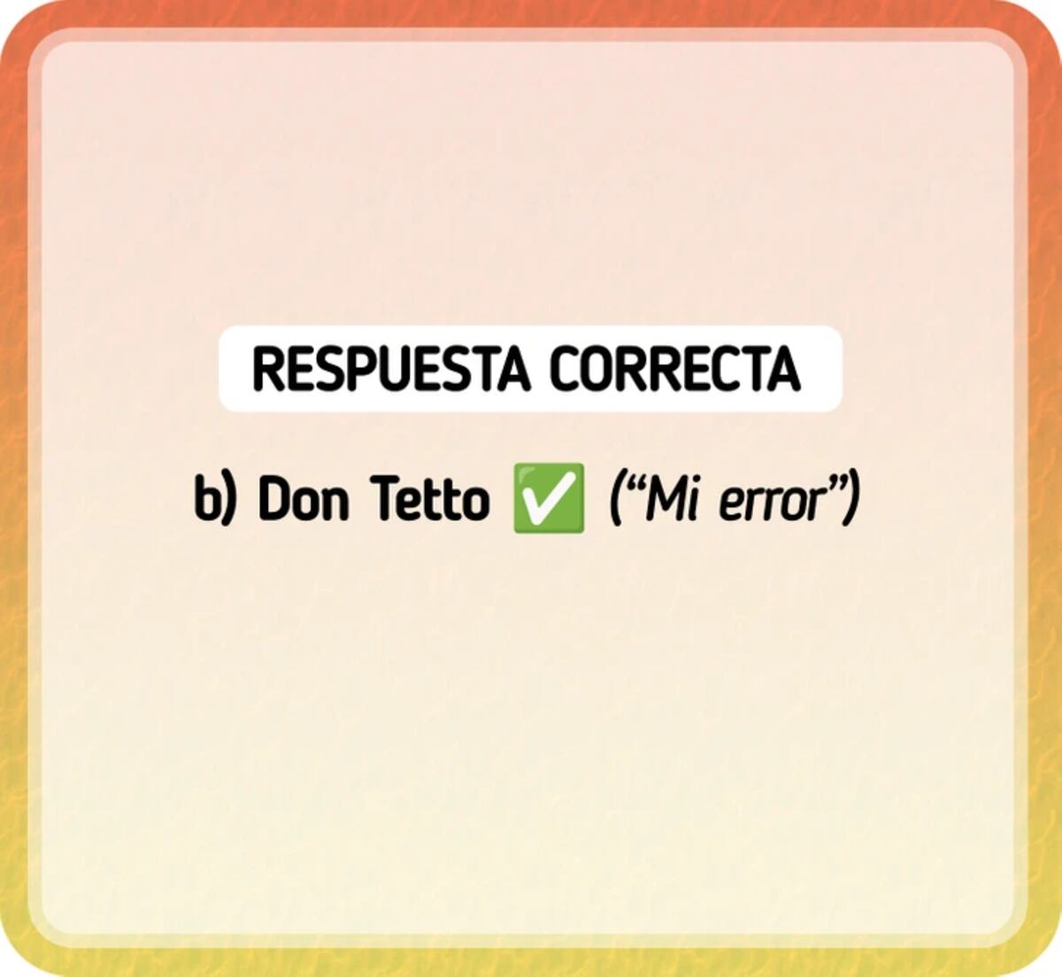 La solución del acertijo visual.