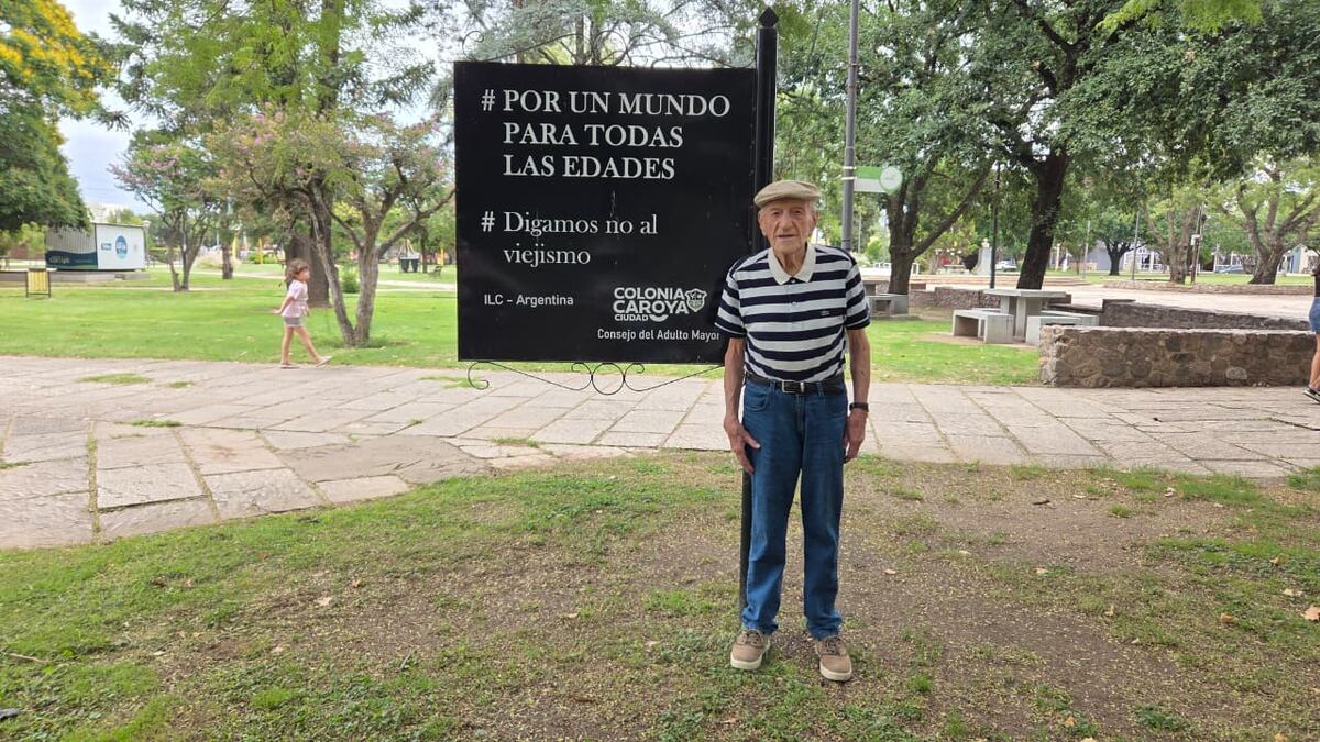 Colonia Caroya. Oscar D´Olivo cumple 105 años este domingo. Una historia para contar. (Nicolás Luque)
