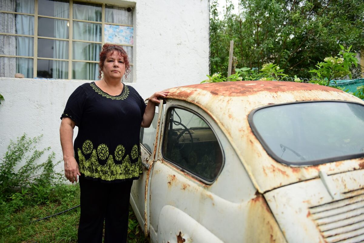 Liliana, una de las damnificadas por las inundaciones del 15 de febrero de 2015 en Río Ceballos. (César Heredia / La Voz)