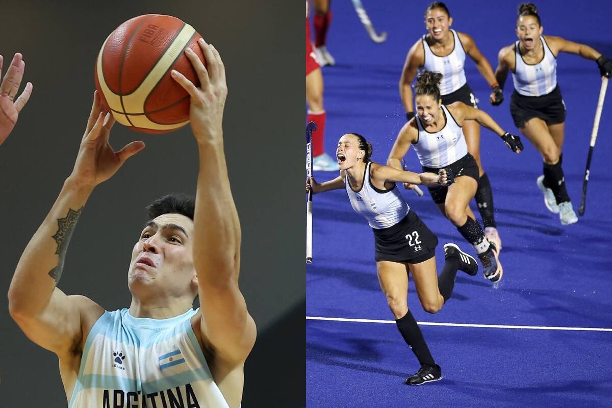 El cordobés Baralle, en el básquet, y Las Leonas, protagonistas argentinos del sábado en Santiago 2023 con medallas de oro. Los deportes en conjunto aportaron mucho al medallero.