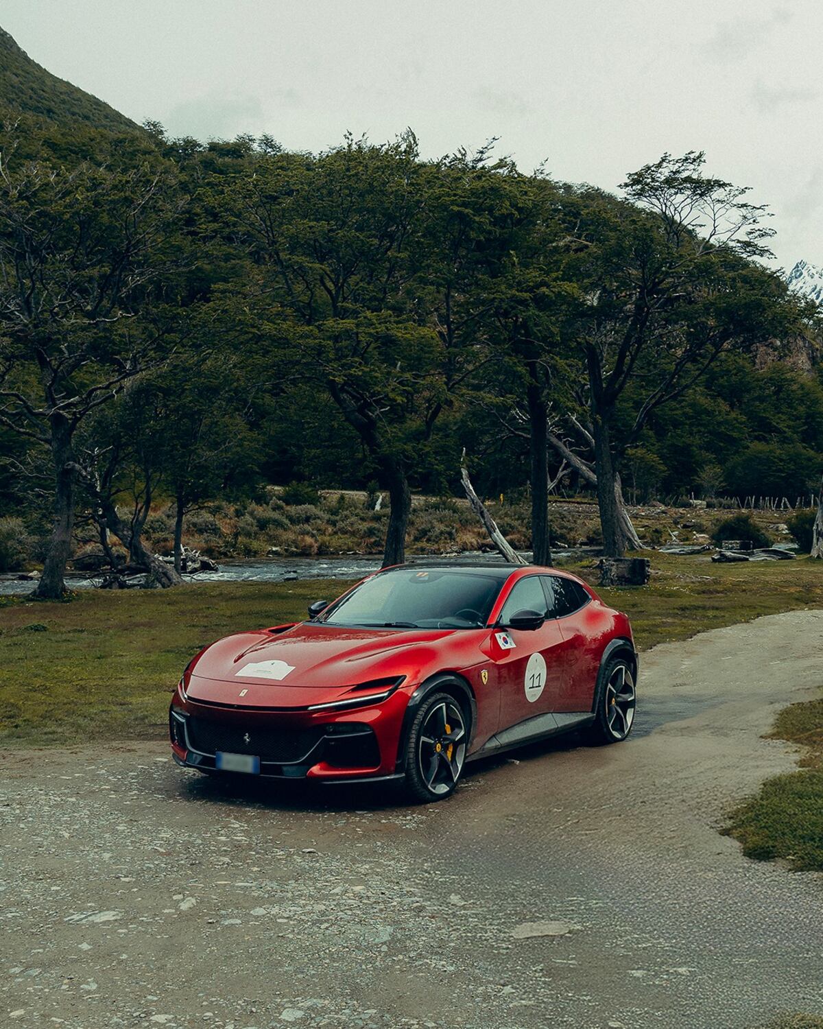 Ferrari y su imponente travesía por la Patagonia argentina. (Ferrari)