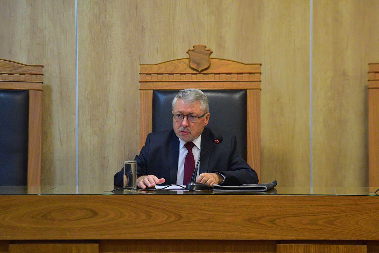 Camarista. El camarista Juan Manuel Ugarte está a cargo del juzgamiento de la abogada Nadia Podsiadlo. (Pedro Castillo / La Voz)