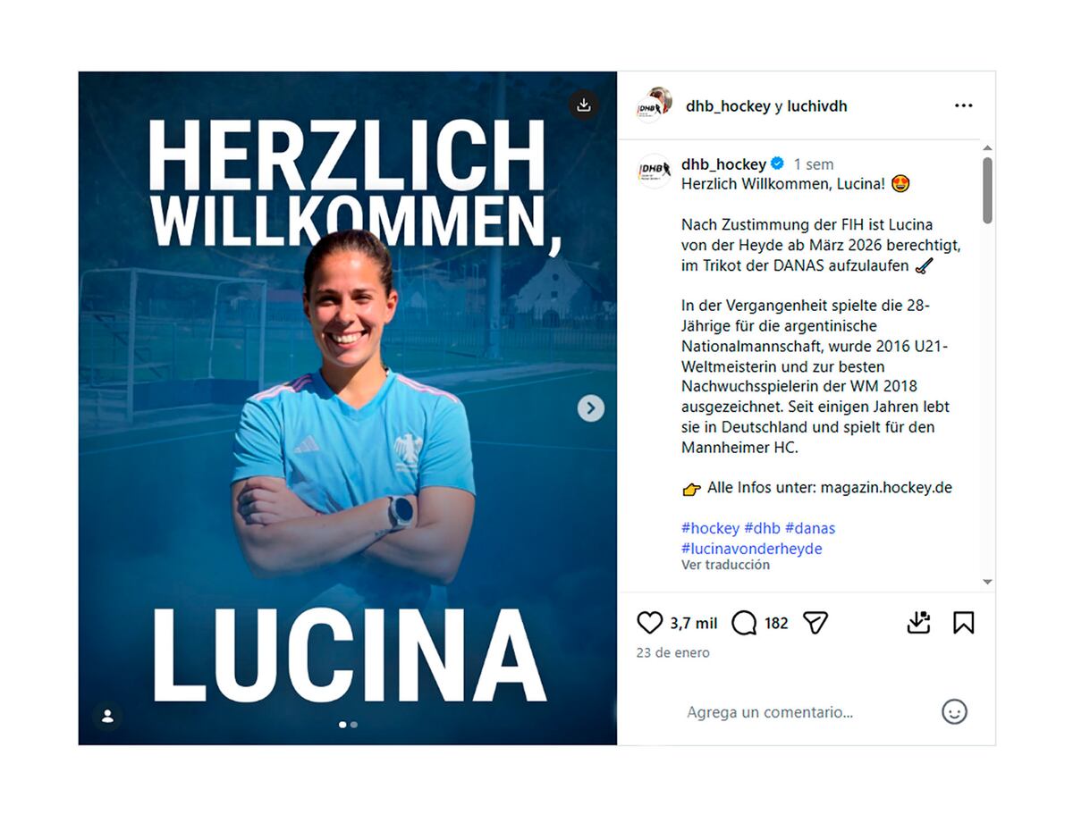 Polémica en Las Leonas: fue campeona con Argentina y renunció a la selección para representar a Alemania. (Instagram)
