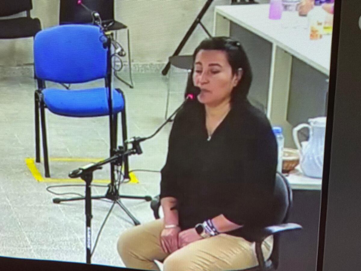 Carolina Suárez, exsecretaria de Pablo Carvajal, exsecretario de Salud de la Provincia. (La Voz)