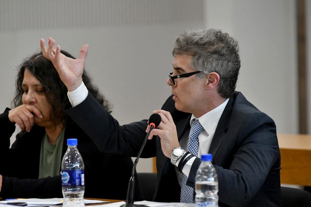 Juicio por el caso Solange Musse. Alegato de Osvaldo Narcisi, abogado de la imputada Analía Morales. (Tomy Fragueiro / La Voz)