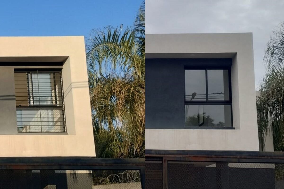 Los inquilinos le habían puesto rejas a las ventanas superiores, acordes con el estilo de la casa. Sin reconocimiento, se las llevaron.
