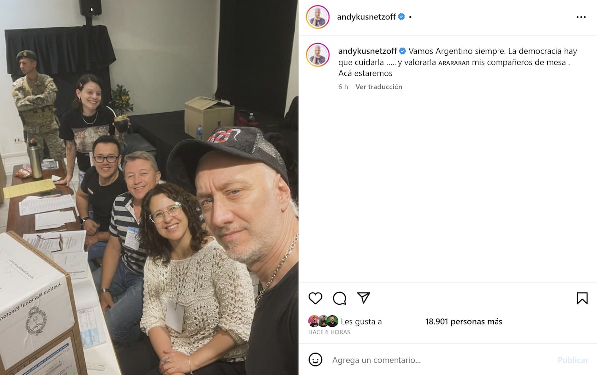 Andy Kusnetzoff ya votó en el balotaje 2023 (Captura de pantalla)