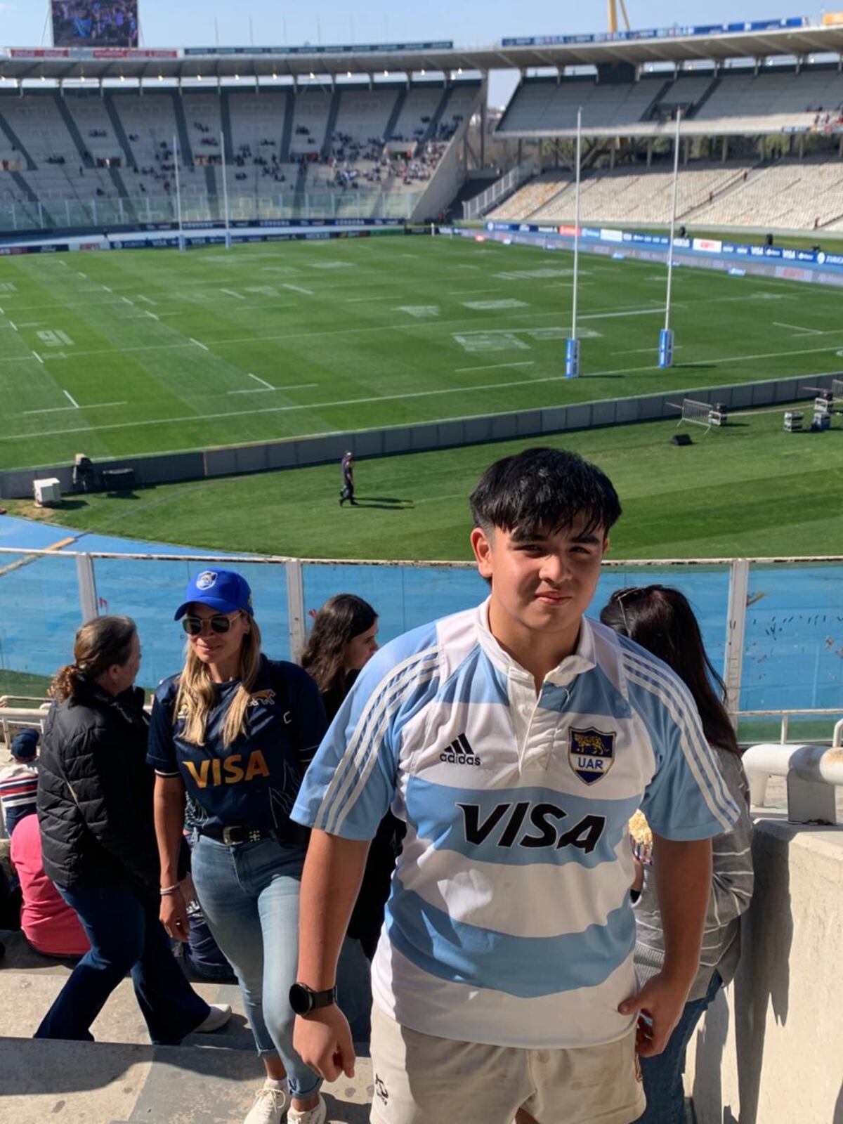 Cara 'e Cancha de Los Pumas vs. All Blacks en el Kempes. (José Gabriel Hernández y Nicolás Bravo y gentileza)