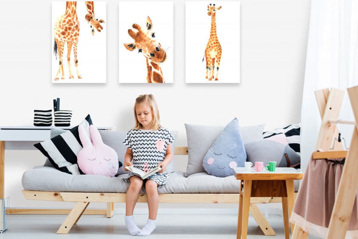 Antes de comprar cualquier cuadro, hay que consultarle al infante cuál es su animal favorito. Foto: Pinterest / Grupo Edisur