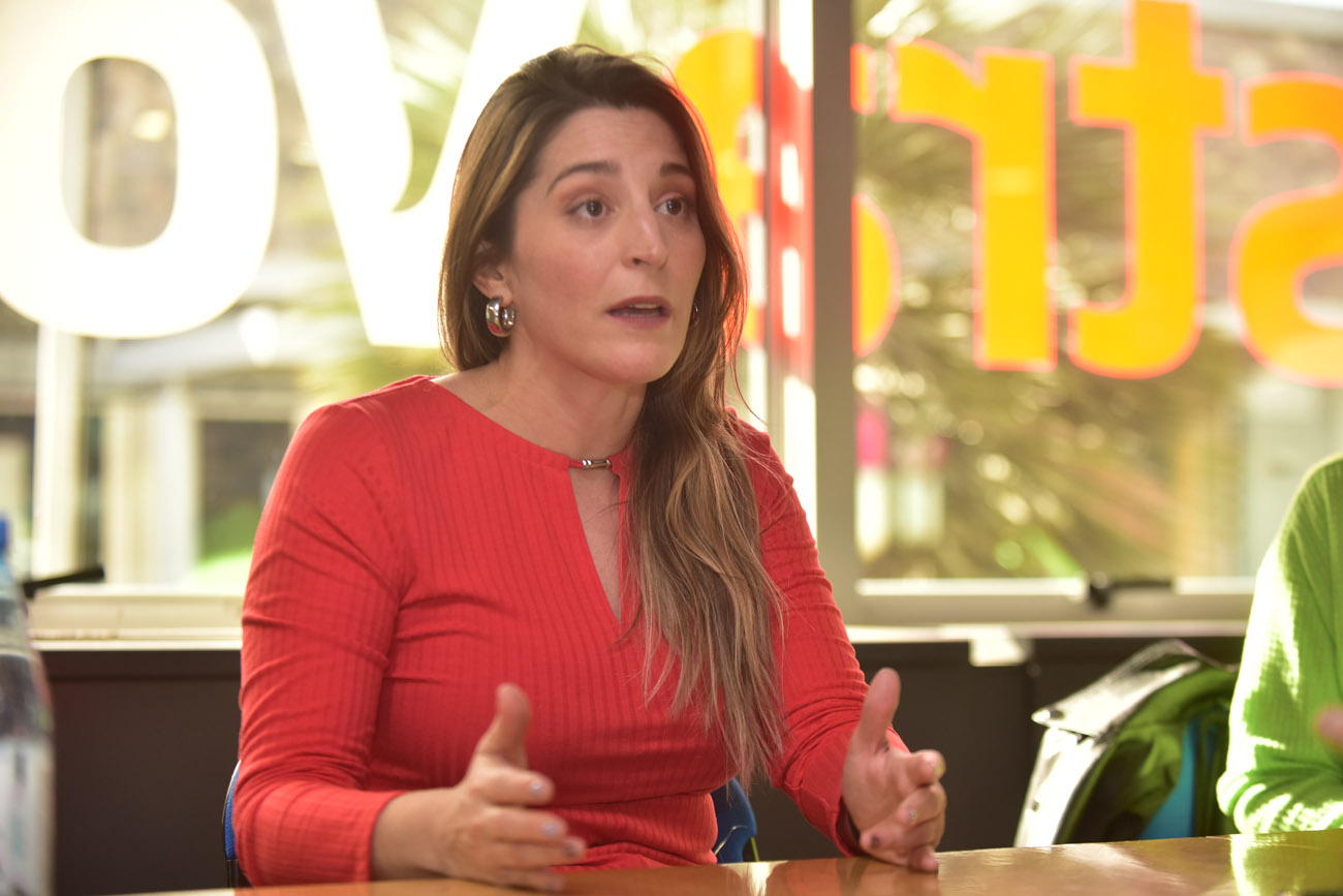 Manuela Castañeira, candidata a presidenta por el Nuevo Mas. (Nicolás Bravo / La Voz)