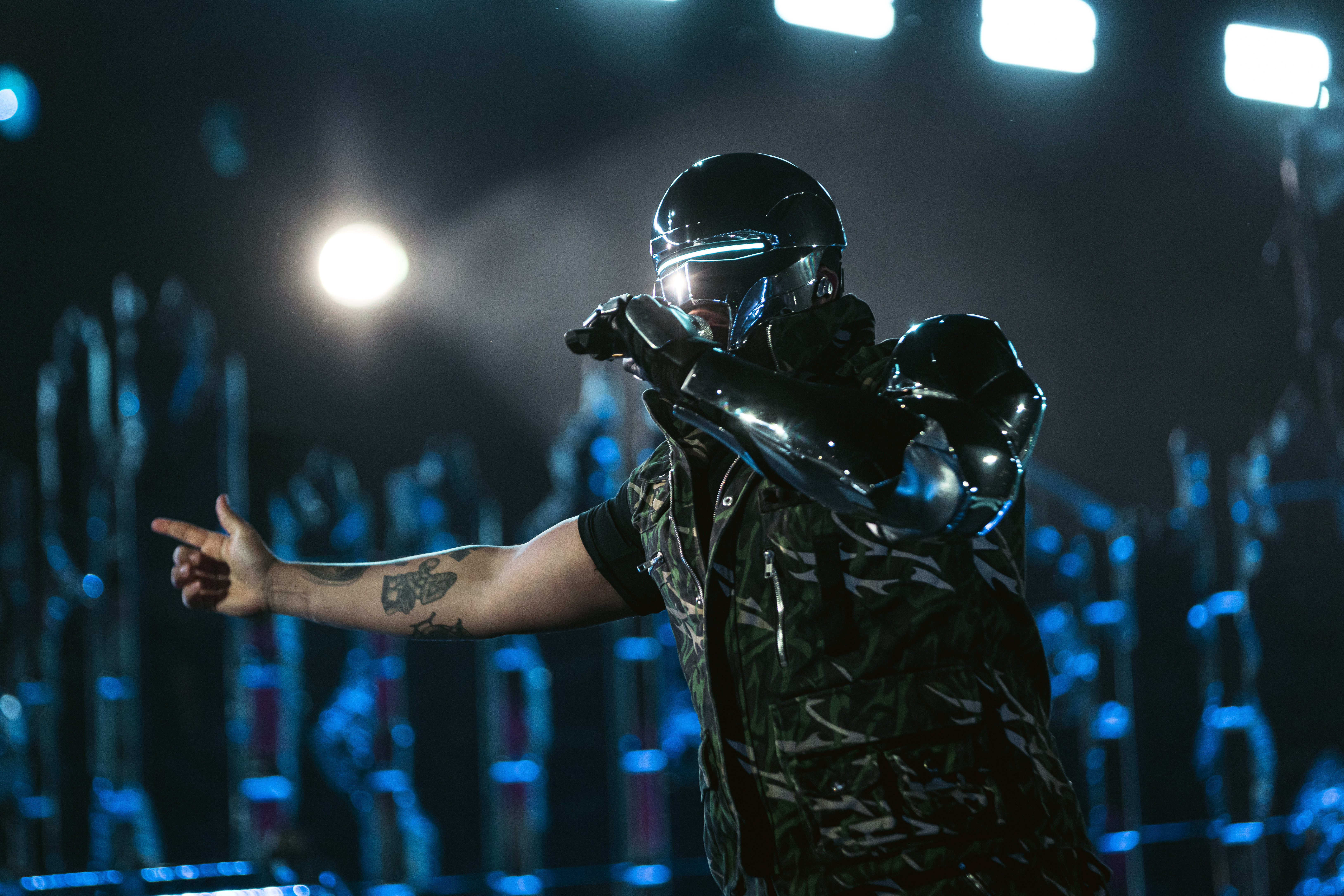 The Weeknd se presentó en su primer fecha programada en el estadio de River. (Foto: Gonzalo López / Prensa DF Entertainment)