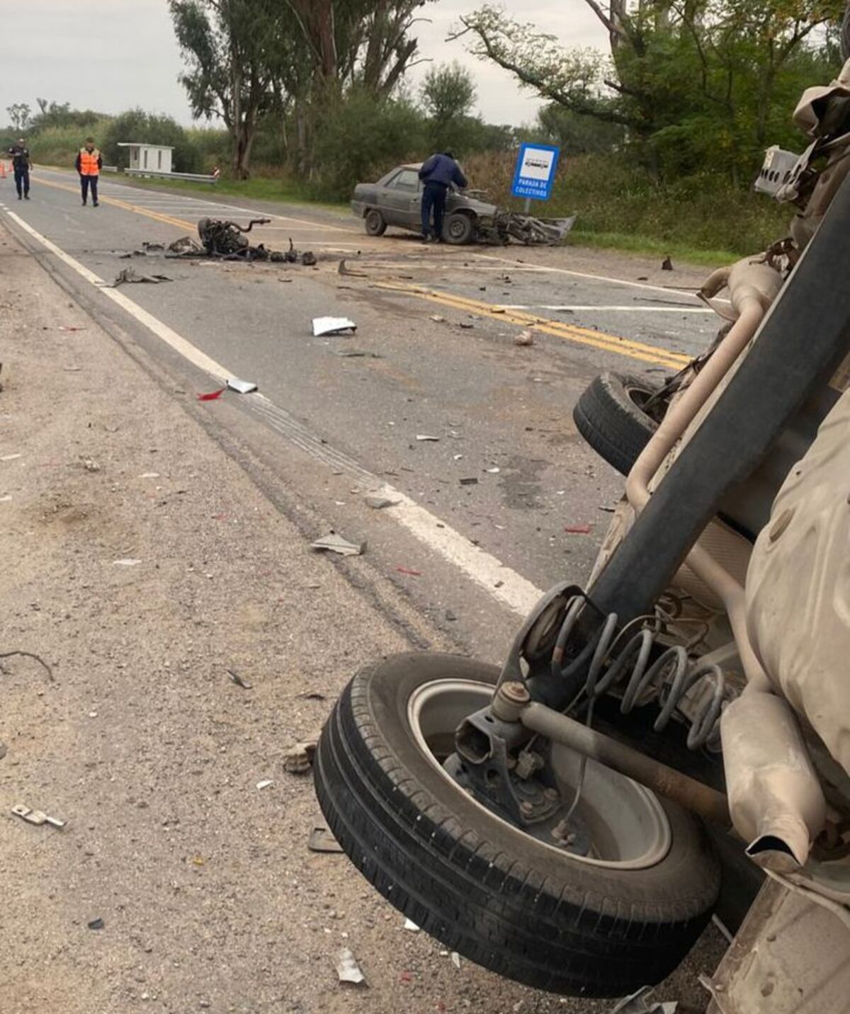 Un muerto y cinco heridos dejó un choque de autos en ruta 19 cerca de El Tío. (Policía)