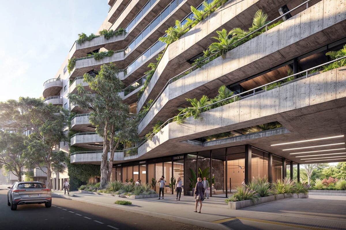 Alere (sobre calle Buenos Aires, junto a Sancor Seguros Real Estate) ya comienza a tomar forma en Nueva Córdoba.