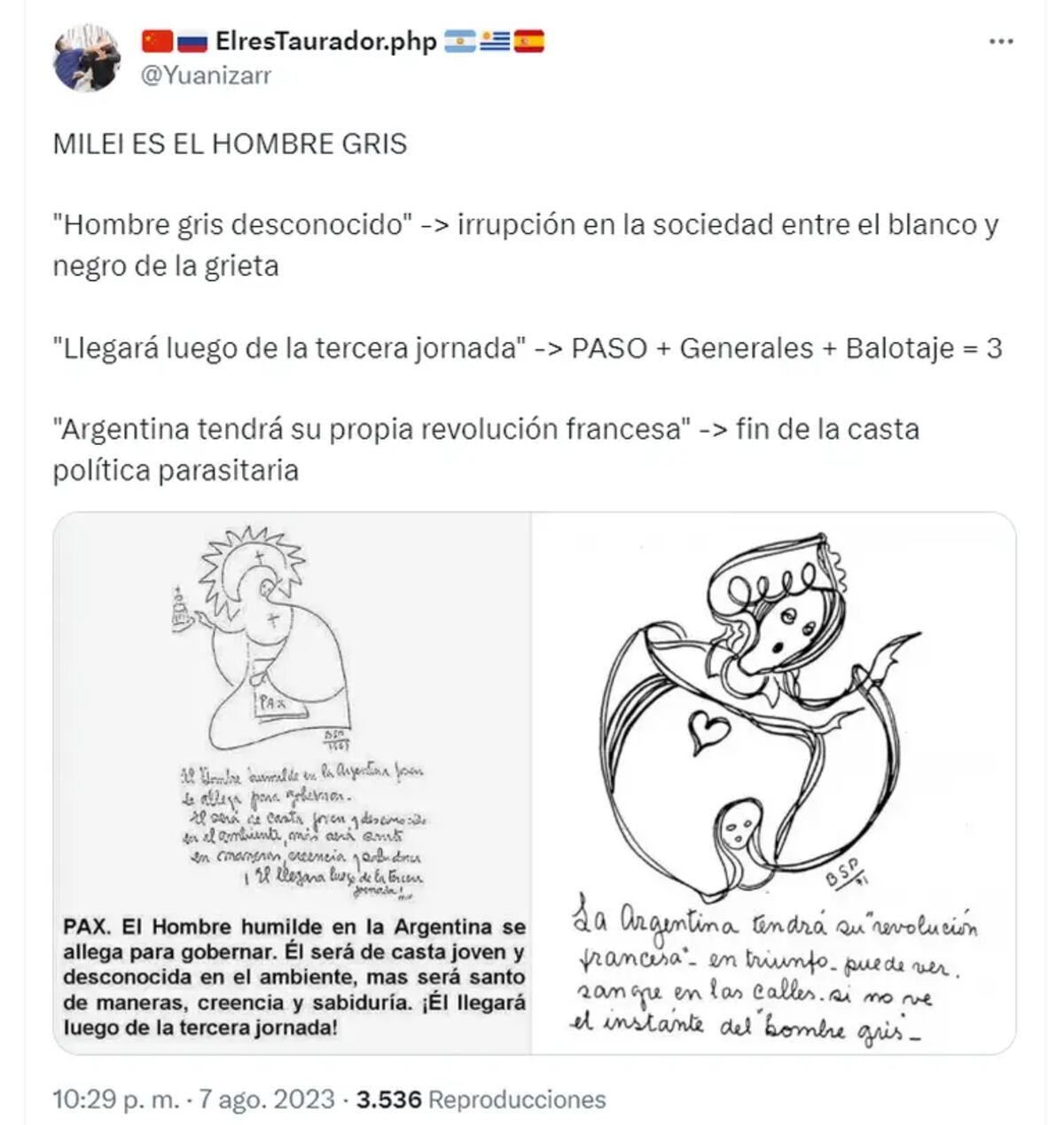 ¿Milei es el Hombre gris?