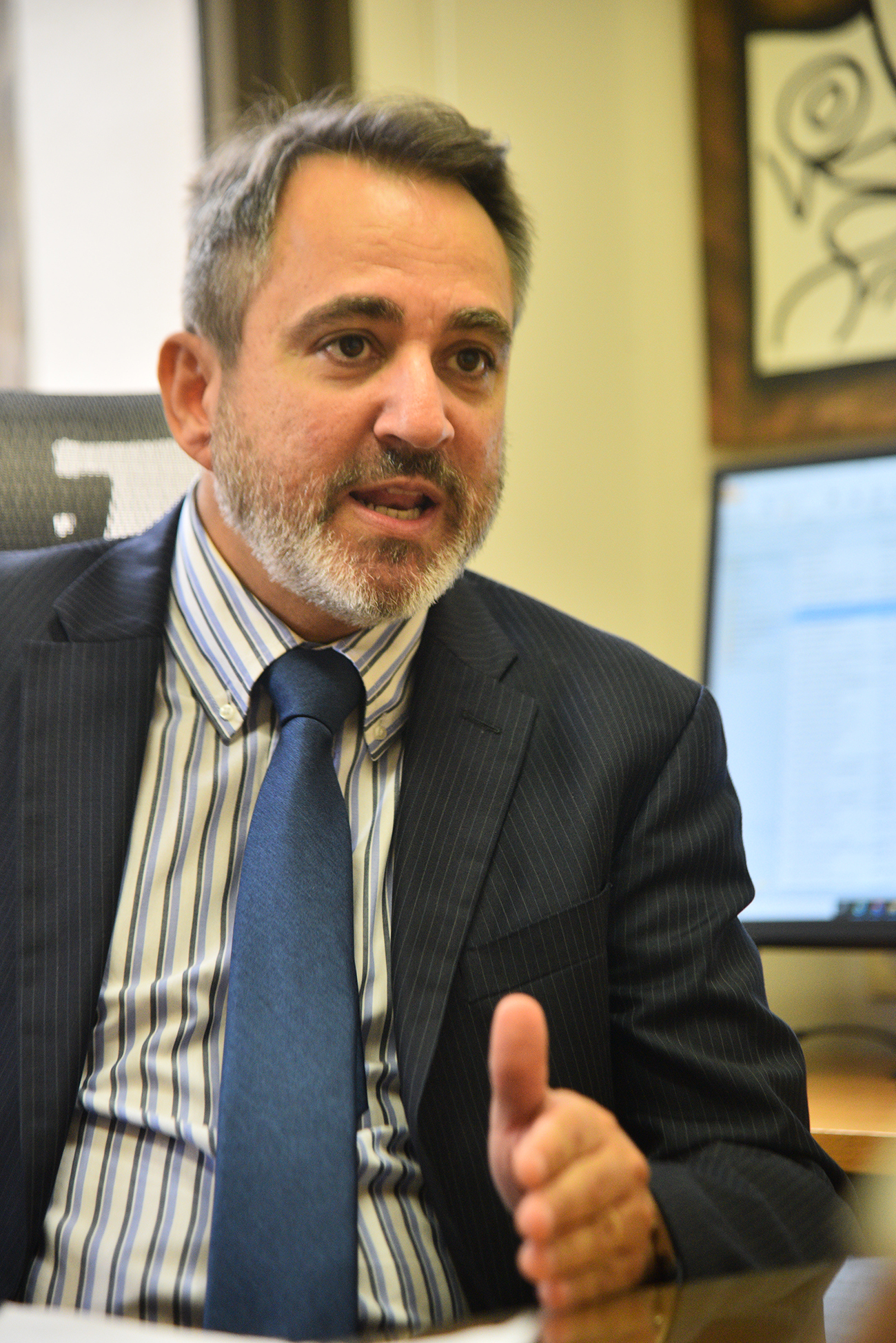 Fiscal. El fiscal Marcelo Fenoll se mostró preocupado por la naturzliación de la violencia urbana. (Pedro Castillo / La Voz)