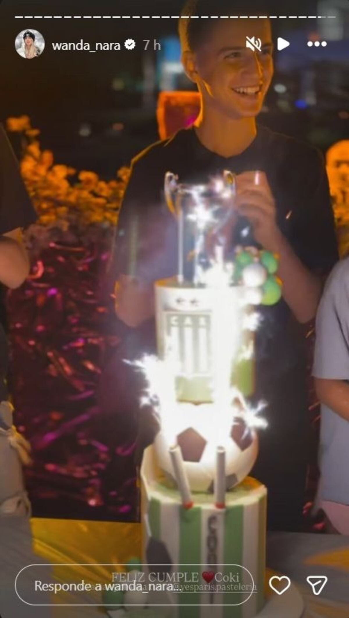 Así está Constantino López, el hijo de Wanda Nara y Maxi López que festejó sus 15 años