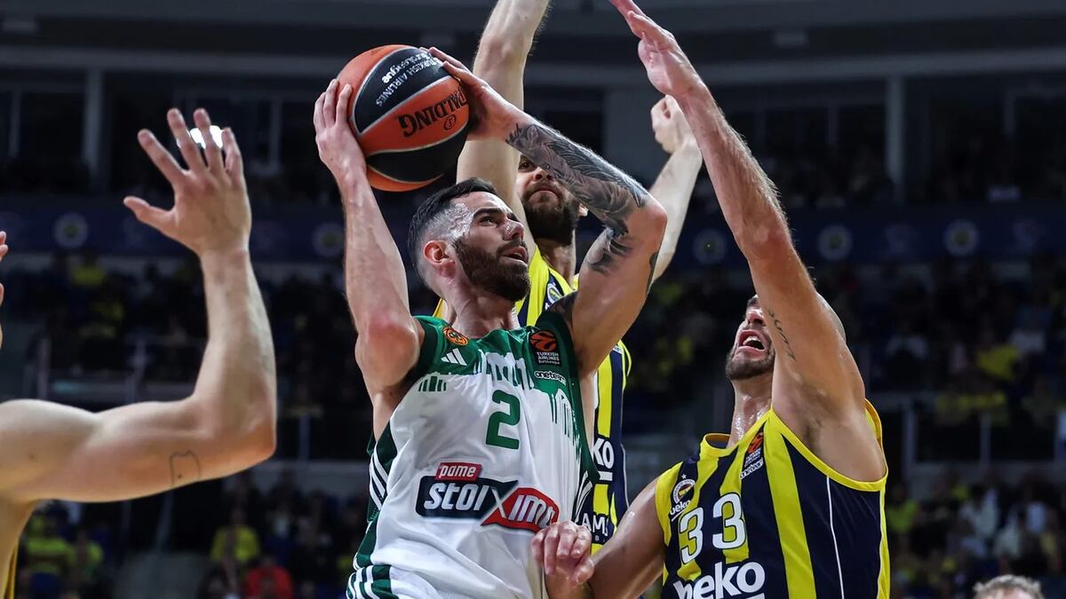 El marplatense Luca Vildoza es una alternativa en el Panathinaikos de Grecia que se mide en semifinales con Fenerbahce de Turquía. (Prensa Euroliga)