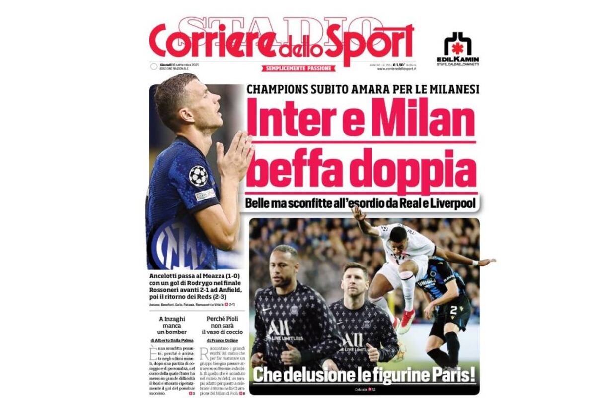 Tapa Corriere Dello Sport