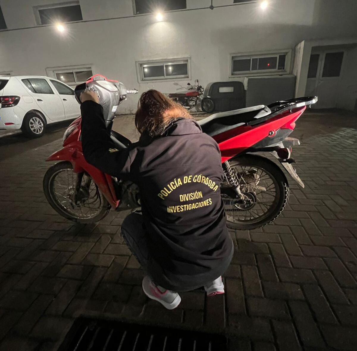 La moto secuestrada en la investigación del caso (Policía)