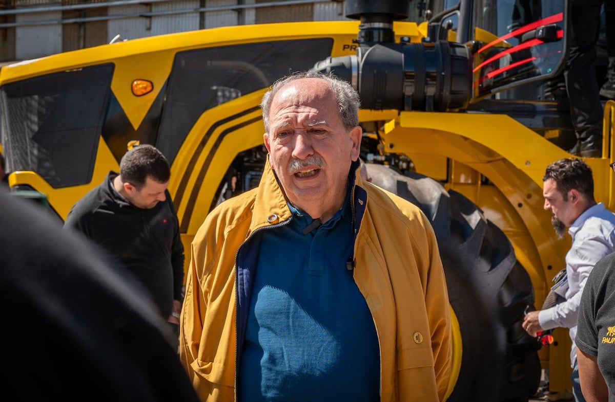 PRESENTACIONES. Raúl Giai Levra, presidente de la empresa Pauny, durante la presentación de los nuevos modelos de la fábrica cordobesa. (Gentileza Pauny)