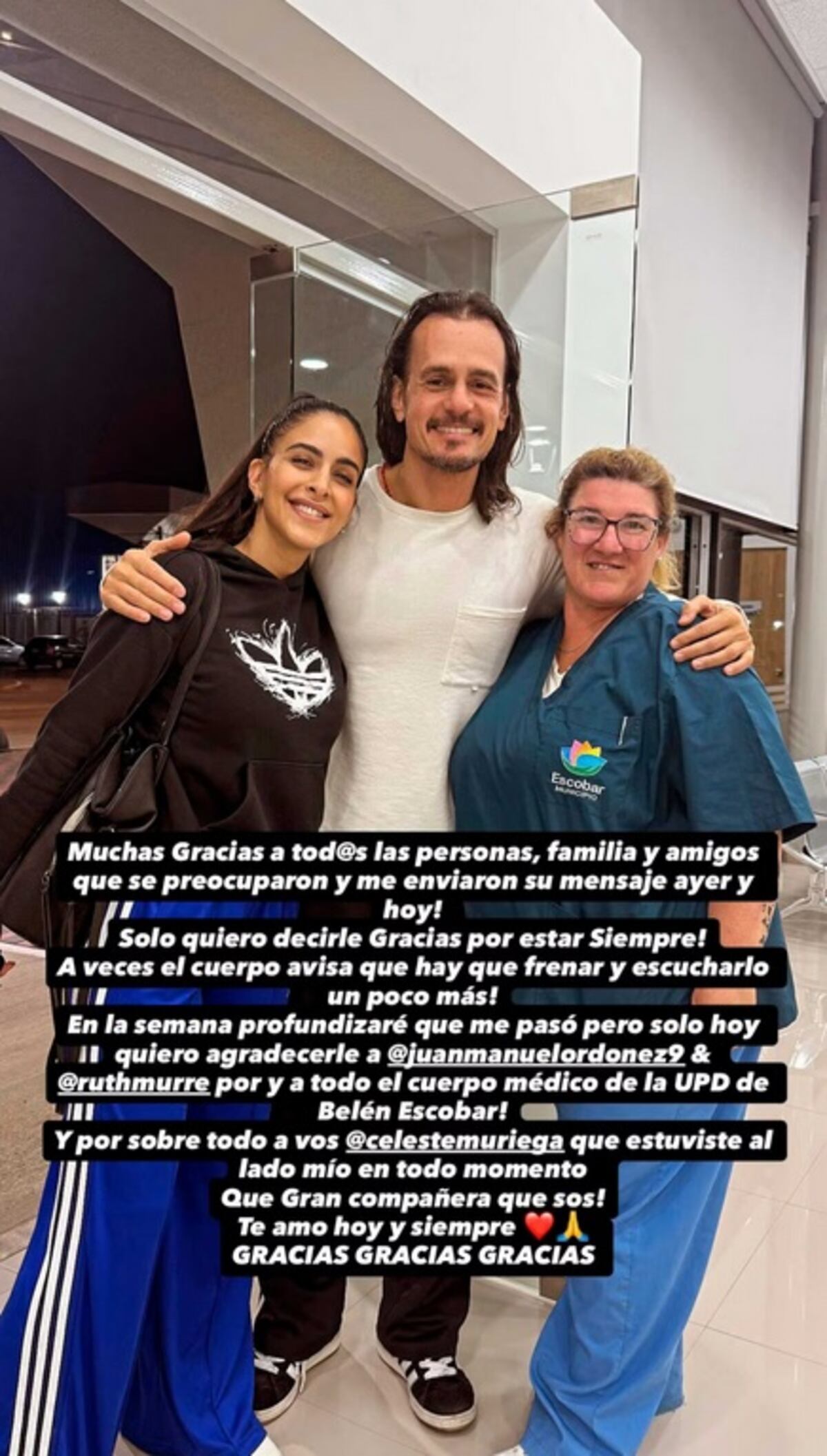 Christian Sancho publicó un mensaje luego de una sorpresiva internación. (Instagram @chrissanchook).