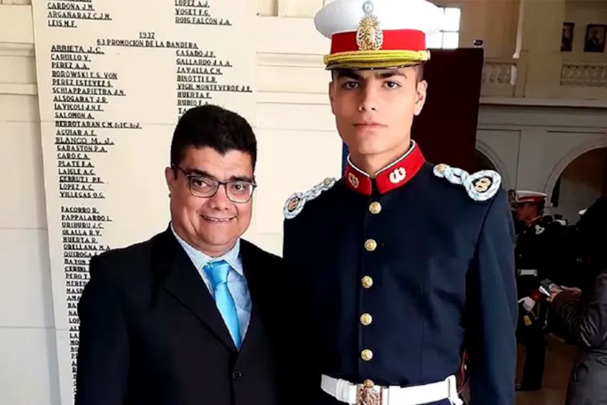 Dolor sin fin: falleció Ezequiel, padre del subteniente Matías Chirino, tras un siniestro vial. (Gentileza)