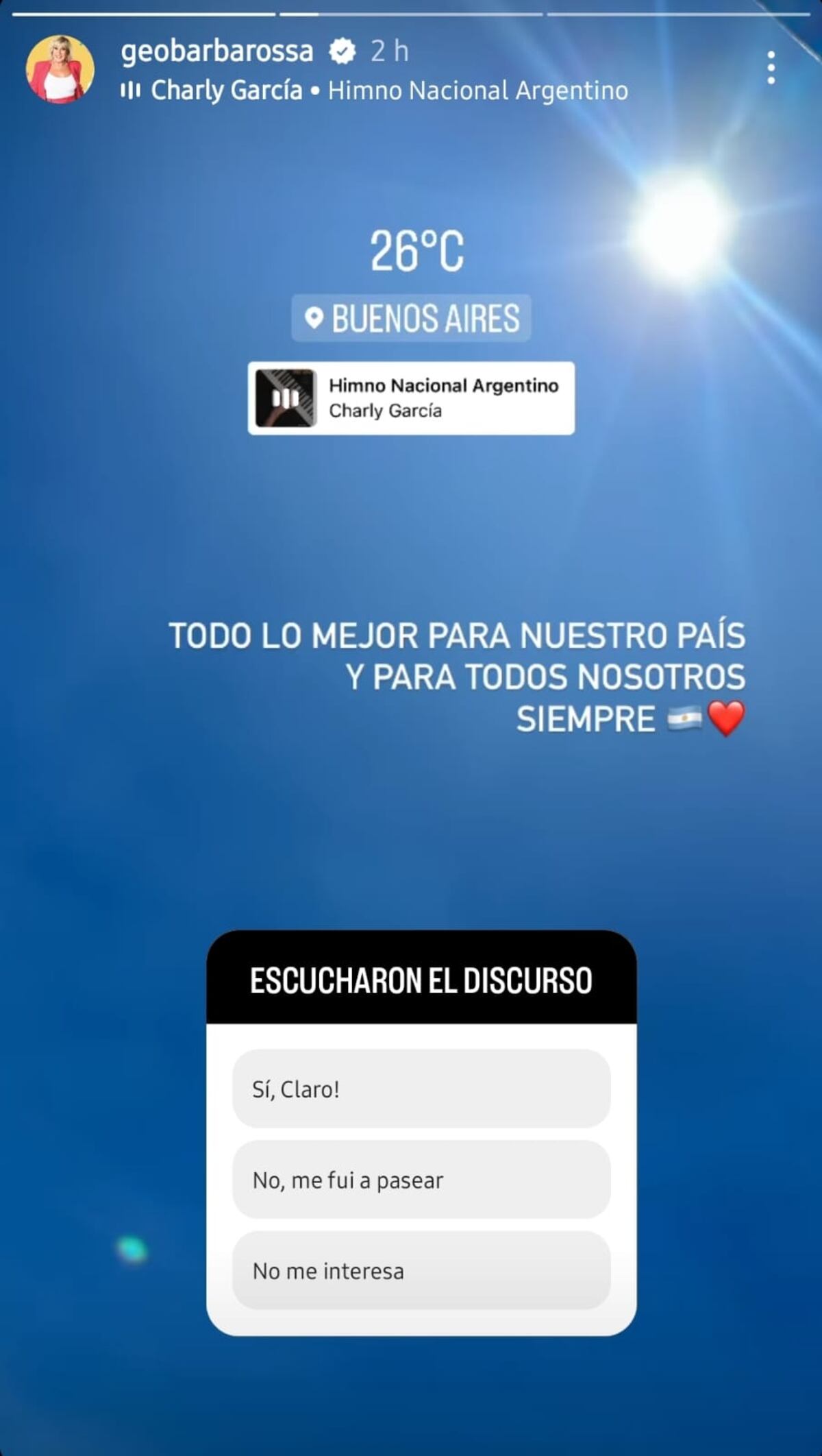 La reacción de los famosos tras la asunción de Javier Milei (Captura de pantalla)