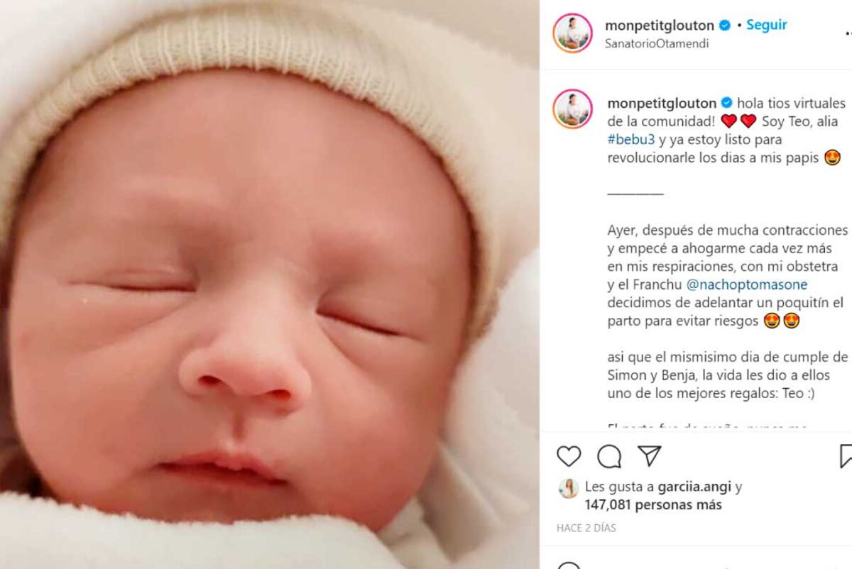 Gao presentó a Teo en las redes. (Instagram Karina Gao)