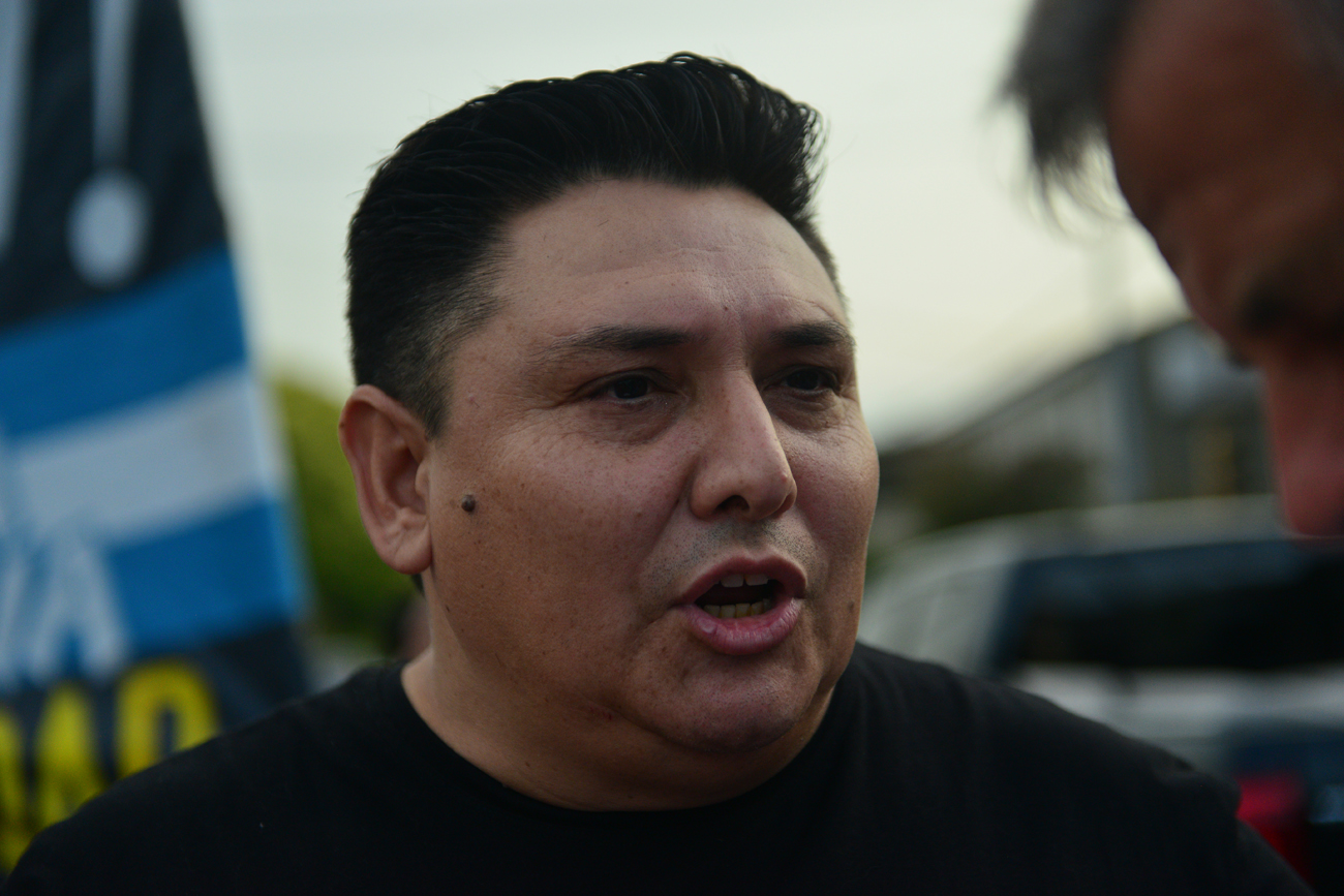 Líder. Fernando Colarte, presidente del centro vecinal de barrio Jardín, encabezó el reclamo de seguridad. (Javier Ferreyra)