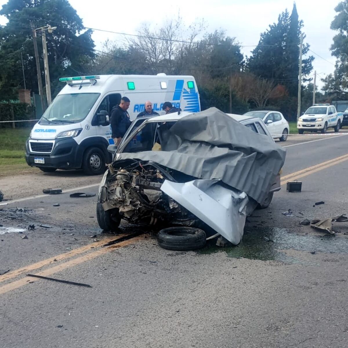 El Fiat siniestrado (Gentileza)